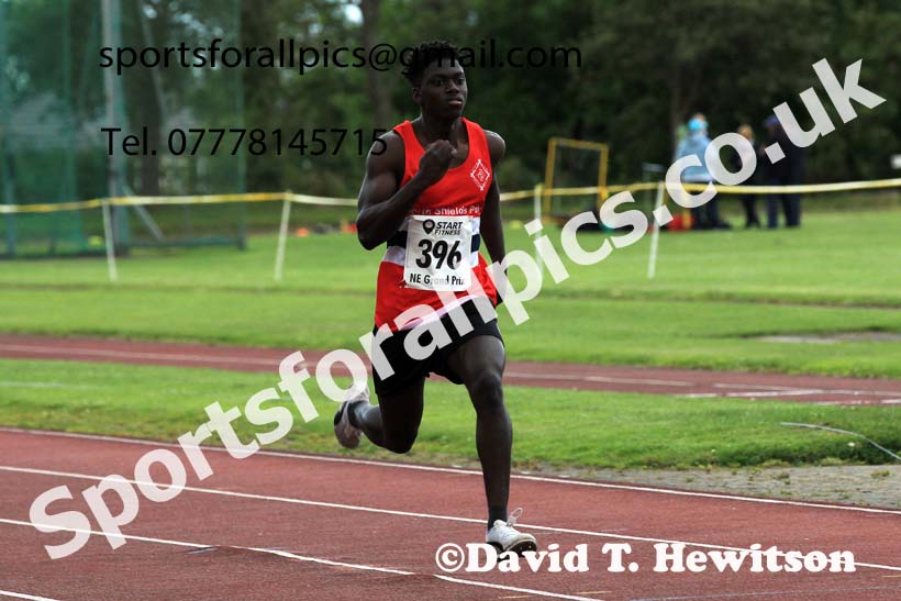 200 metres, 2023 NEGP 4 Monkton, Wed., July 12th.  Photo: David T. Hewitson/Sports for All Pics